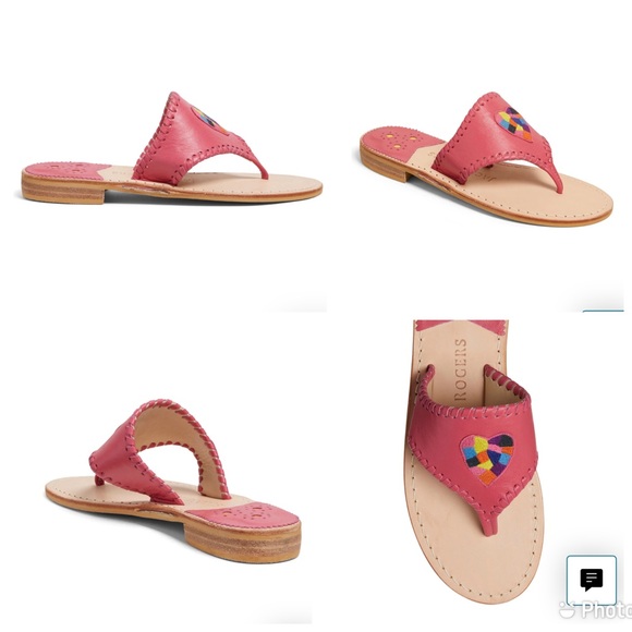 Jack Rogers Women Kennedy Thong Toe Sandal Magenta Size 7 - Picture 6 of 13